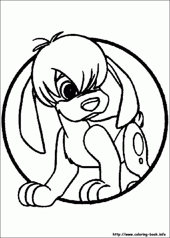 Uroczy Piesek w Kółku - Kolorowanka do Druku dla Dzieci kolorowanka do druku